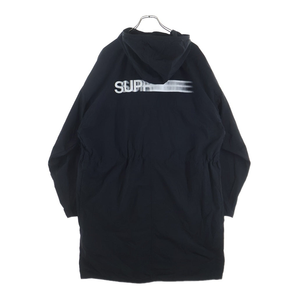 SUPREME シュプリーム 23SS Motion Logo Lightweight Parka モーションロゴ ライトシェル モッズコート ブラック SUPREME(シュプリーム) 23SS Motion Logo Lightweight Parka