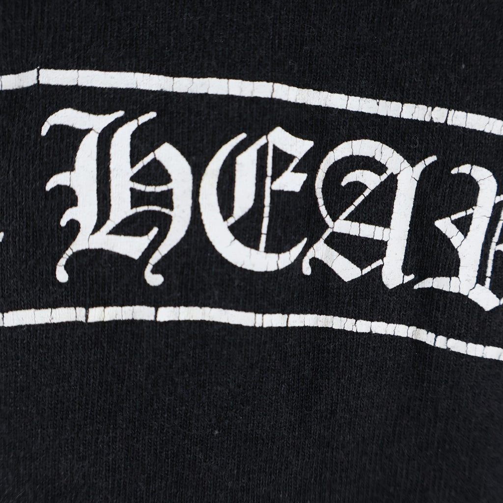 CHROME HEARTS(クロムハーツ) OLD CH L S 1 スクロールラベルプリント ロングスリーブTシャツ クルーネック長袖Tシャツ カットソー ブラック