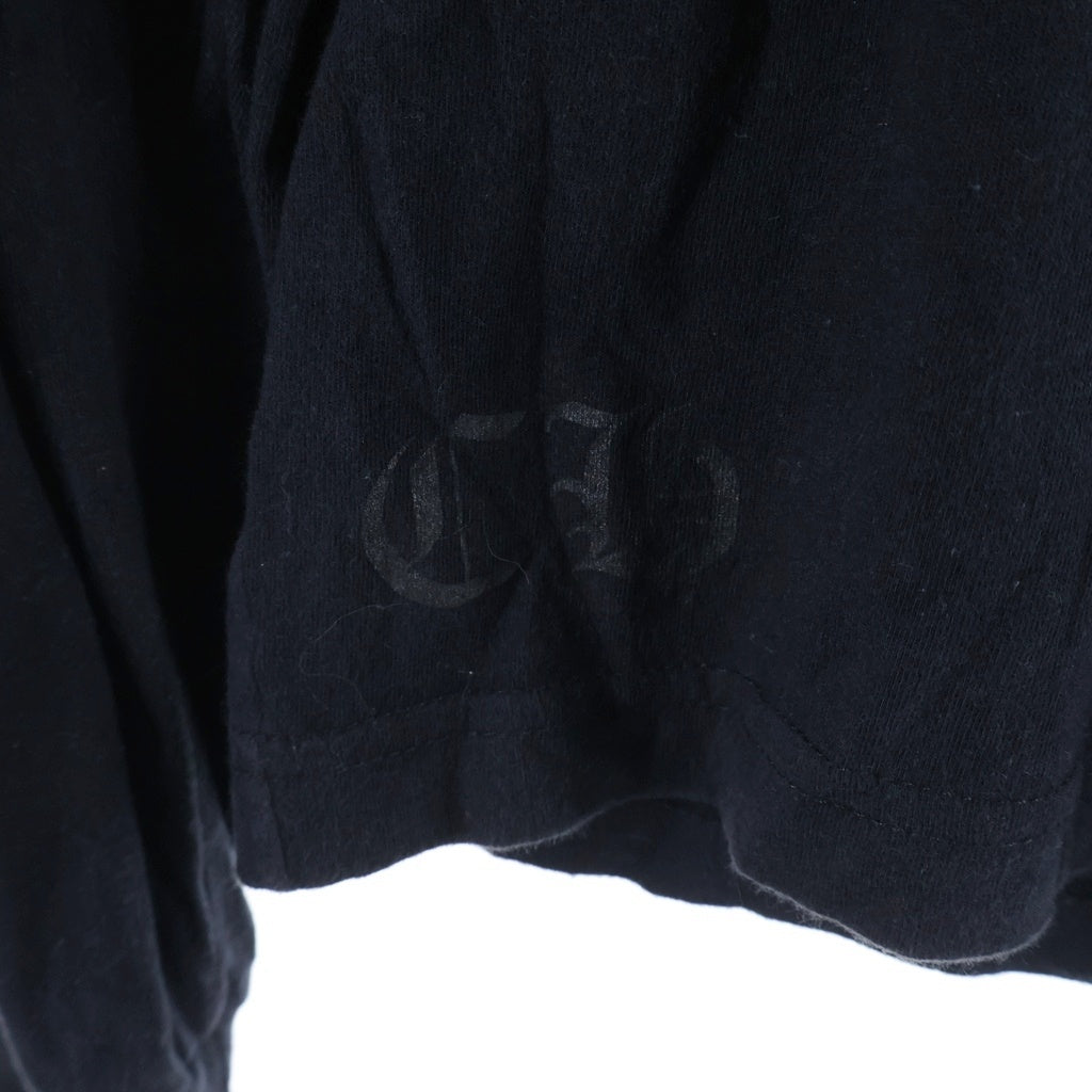 CHROME HEARTS(クロムハーツ) CH L/S T-SHIRT アームフローラル バックホースシュープリント 長袖Tシャツ ロンT ブラック
