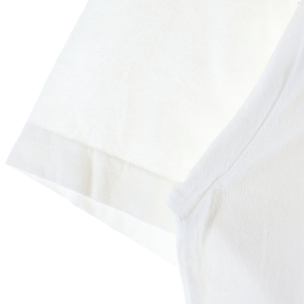 CHROME HEARTS(クロムハーツ) NECK LOGO ネックロゴ ポケット クルーネック半袖Tシャツカットソー ホワイト