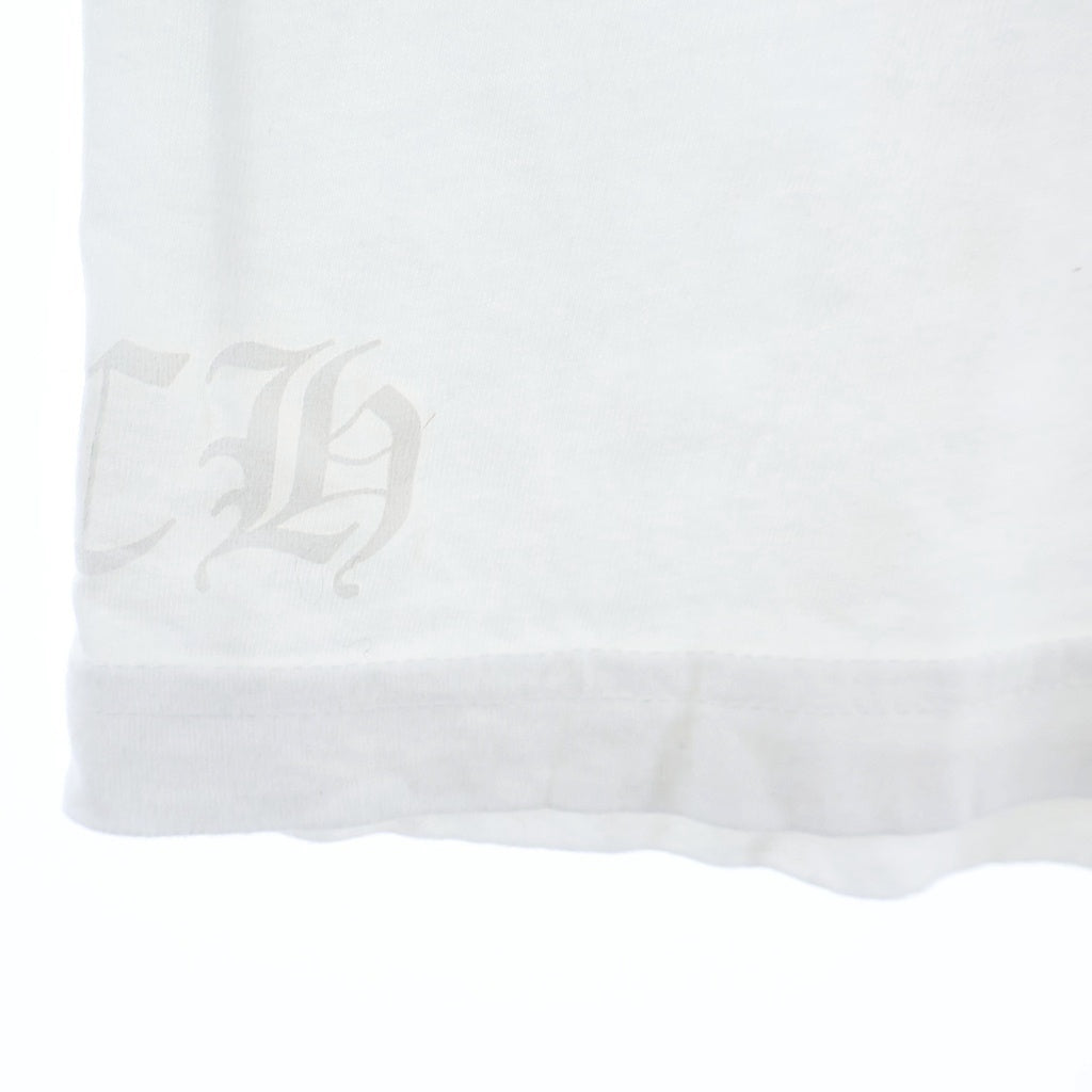 CHROME HEARTS(クロムハーツ) NECK LOGO ネックロゴ ポケット クルーネック半袖Tシャツカットソー ホワイト