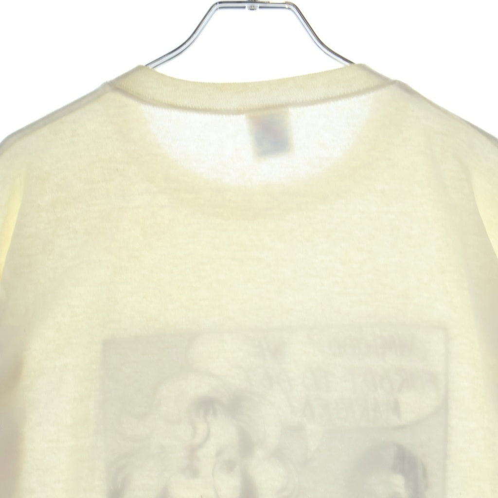VINTAGE(ヴィンテージ) 90s Roy Lichtenstein Flying Fish WEDDING PARTY 89 アート クルーネックTシャツ ホワイト