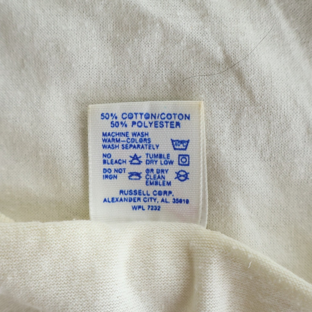 VINTAGE(ヴィンテージ) 90s Roy Lichtenstein Flying Fish WEDDING PARTY 89 アート クルーネックTシャツ ホワイト