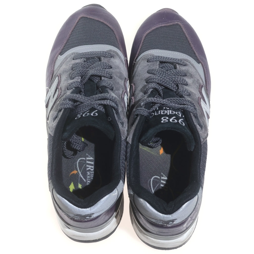 New Balance(ニューバランス) M998AWH Purple Croc パープルクロコ ローカットスニーカー グレー
