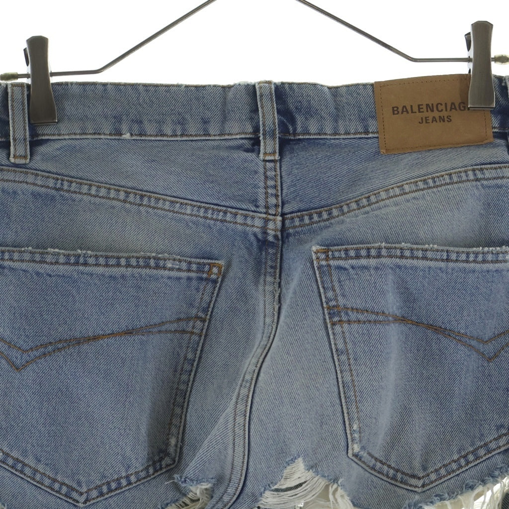 BALENCIAGA(バレンシアガ) Destroyed Normal Pants デストロイドノーマルパンツ ブーツカットデニム インディゴ