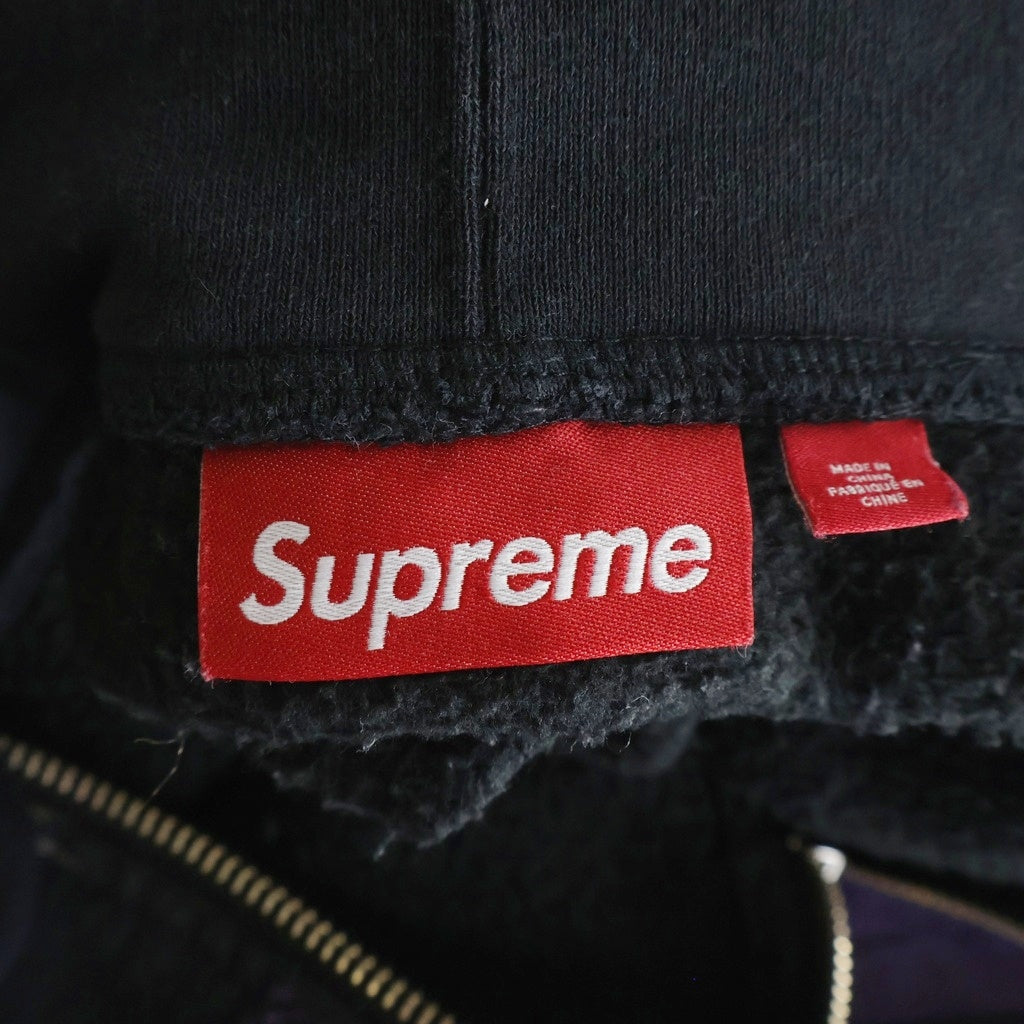 SUPREME(シュプリーム) 24SS Collage Zip Up Hooded Sweat コラージュ ジップ アップ フーディー スウェット ブラック/パープル