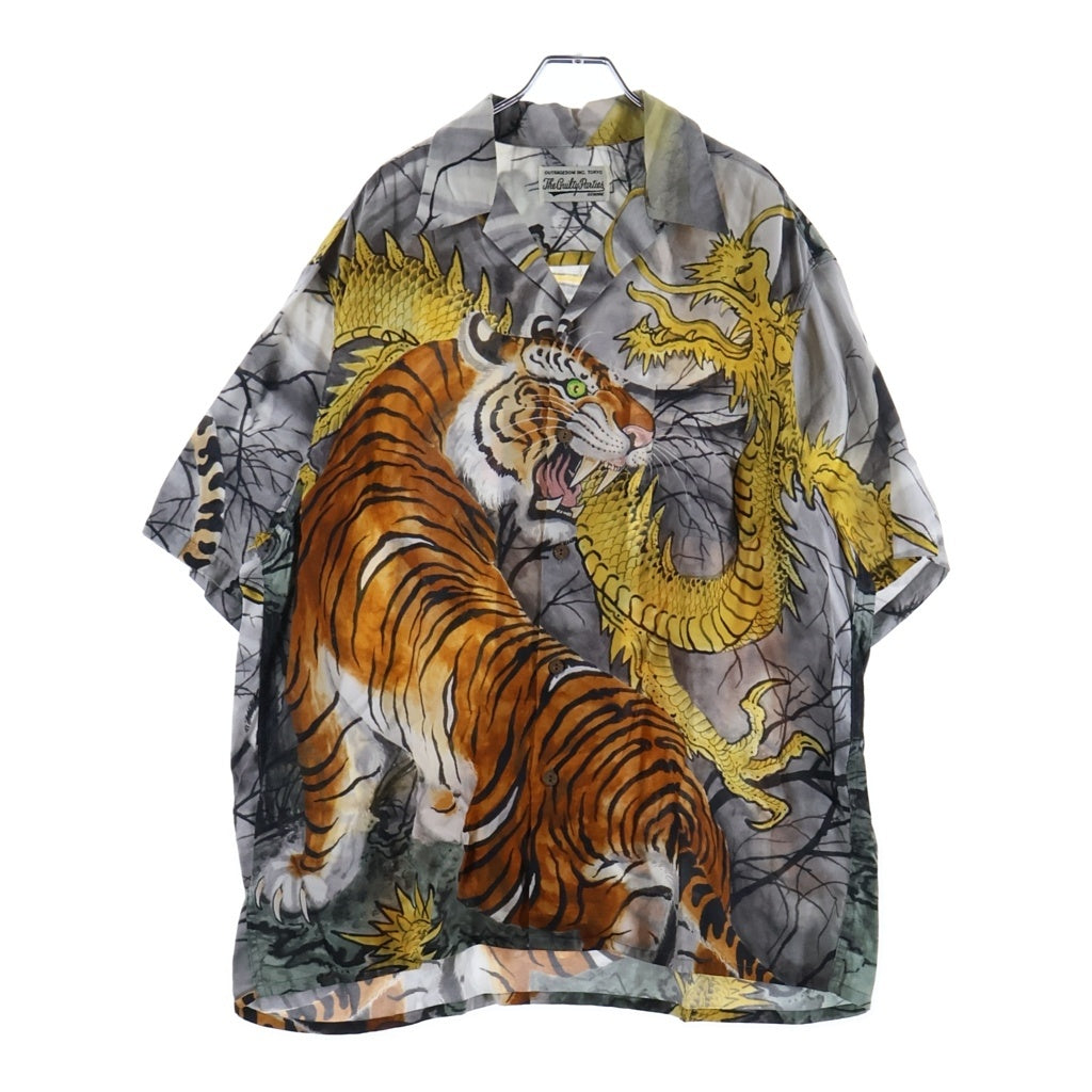 WACKO MARIA(ワコマリア) ×TIM LEHI aloha shirt ティムリーハイ アロハ 虎龍半袖シャツ マルチカラー