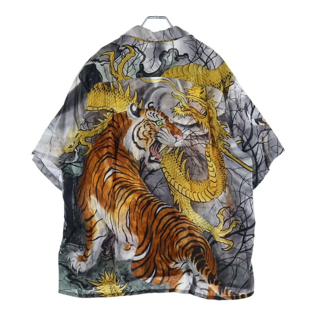 WACKO MARIA(ワコマリア) ×TIM LEHI aloha shirt ティムリーハイ アロハ 虎龍半袖シャツ マルチカラー