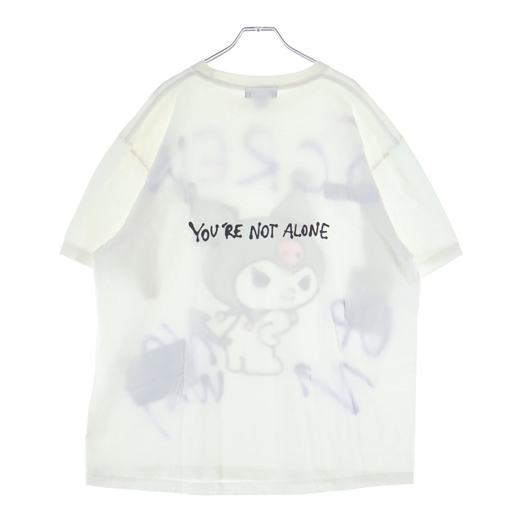GUERNIKA(ゲルニカ) ×Sanrio characters Hand Painted T-shirt クロミ プリントクルーネック半袖Tシャツ ホワイト 5001-01 31777HH