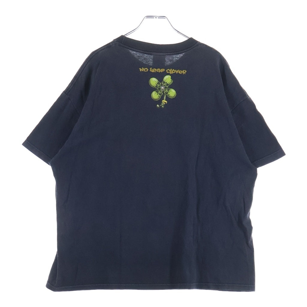 VINTAGE(ヴィンテージ) 00s R有 No Leaf Clover PUSHEAD ノーリーフクローバー パスヘッド 両面 クルーネックTシャツ ブラック -