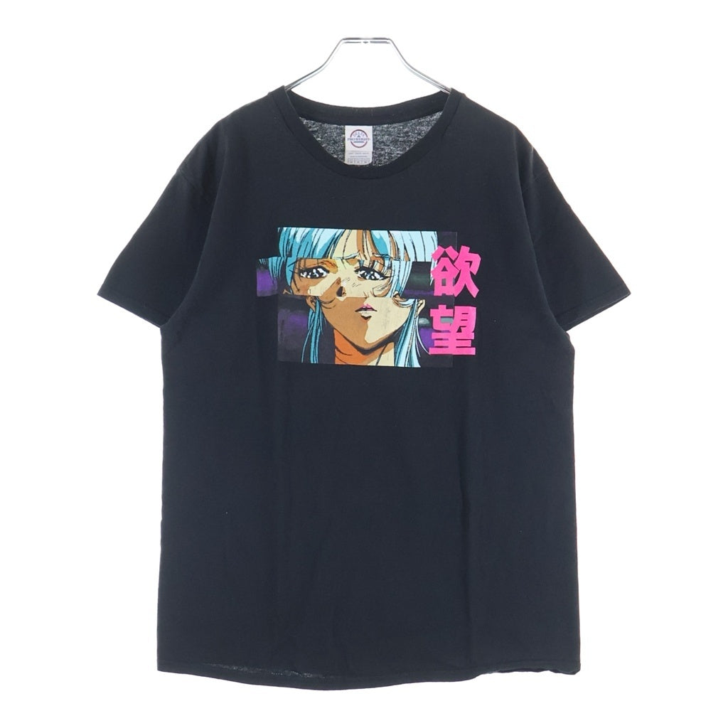 VINTAGE(ヴィンテージ) 00s Macross 2 マルクス2 イシュタル 欲望 クルーネックTシャツ ブラック -