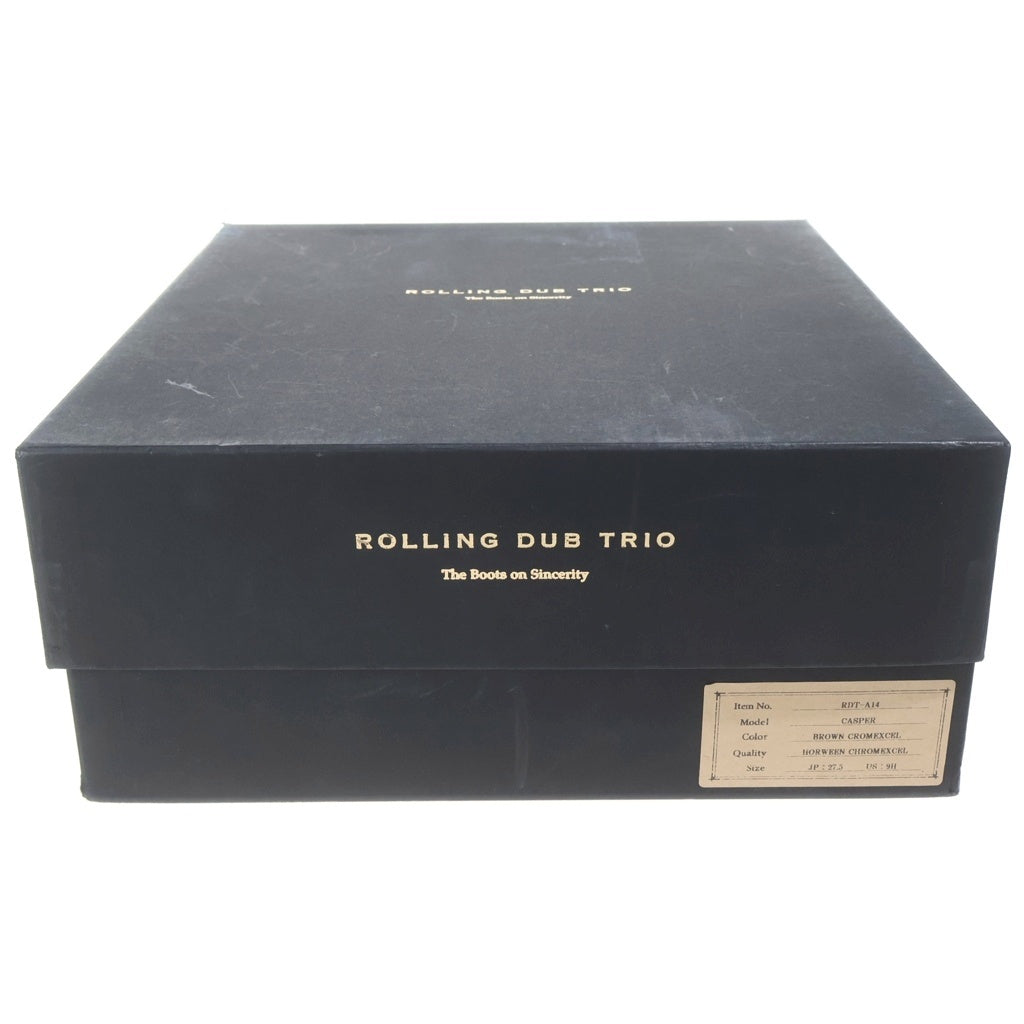 ROLLING DUB TRIO(ローリングダブトリオ) CASPER HORWEEN CHROMEXCEL RDT-A14 サイドジップ ブーツ ブラウン RDT-A14