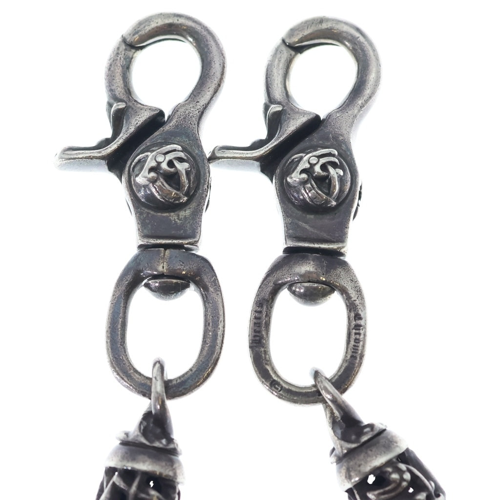 CHROME HEARTS(クロムハーツ) 11LINK CELTIC ROLLER LONG-T 2クリップ ケルティックローラー ロングウォレットチェーン シルバー