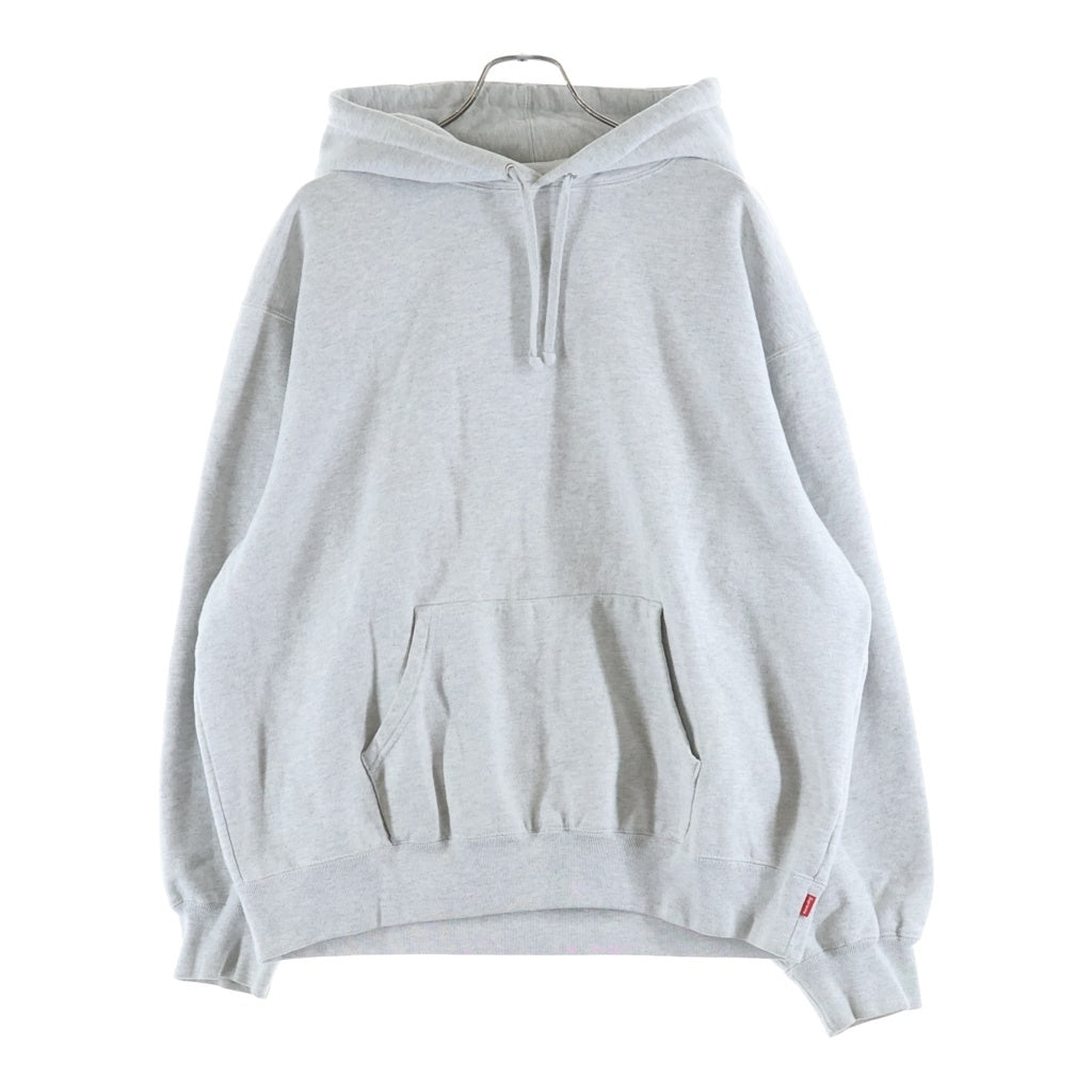 SUPREME(シュプリーム) 23AW Satin Applique Hooded Sweat Shirt サテン アップリケ スウェットプルオーバーパーカー グレー ‐