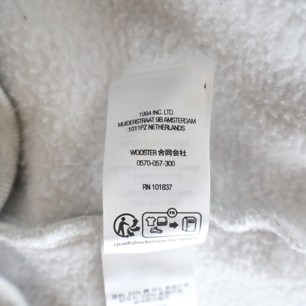 SUPREME(シュプリーム) 23AW Satin Applique Hooded Sweat Shirt サテン アップリケ スウェットプルオーバーパーカー グレー ‐