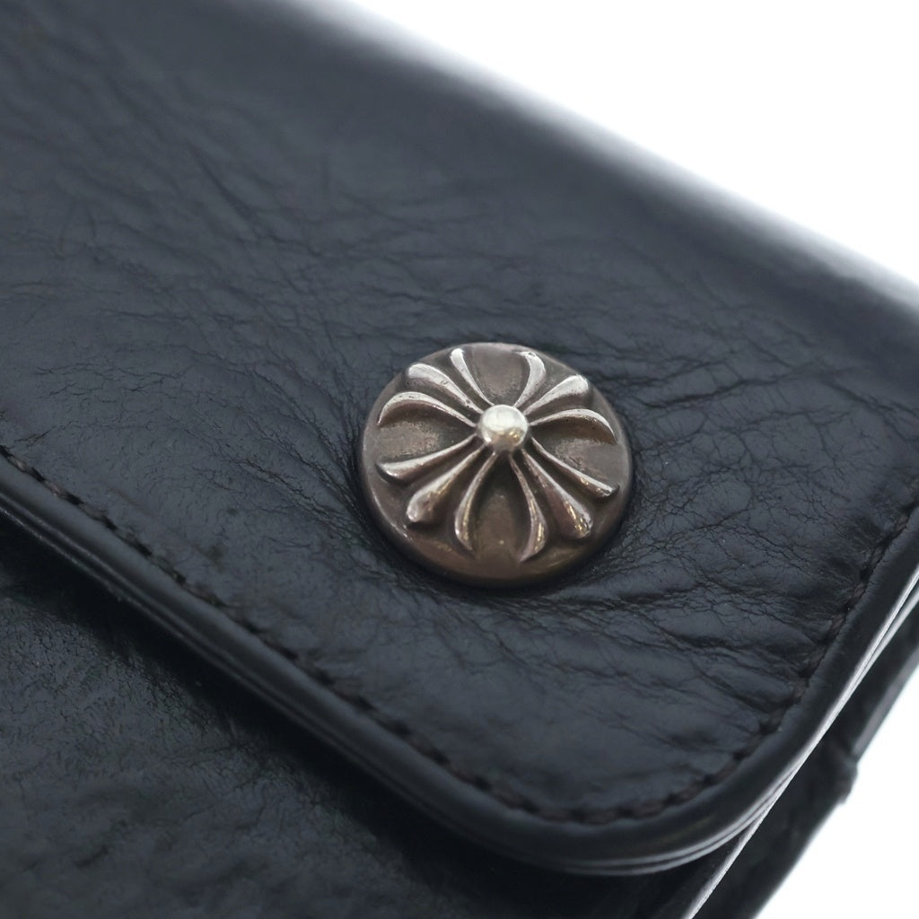 CHROME HEARTS(クロムハーツ) WAVE ウェーブ レザーウォレット 財布 ブラック BCA375