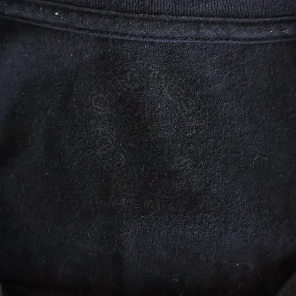 CHROME HEARTS(クロムハーツ) Made in Hollywood ロゴプリント クルーネック半袖Tシャツカットソー ブラック