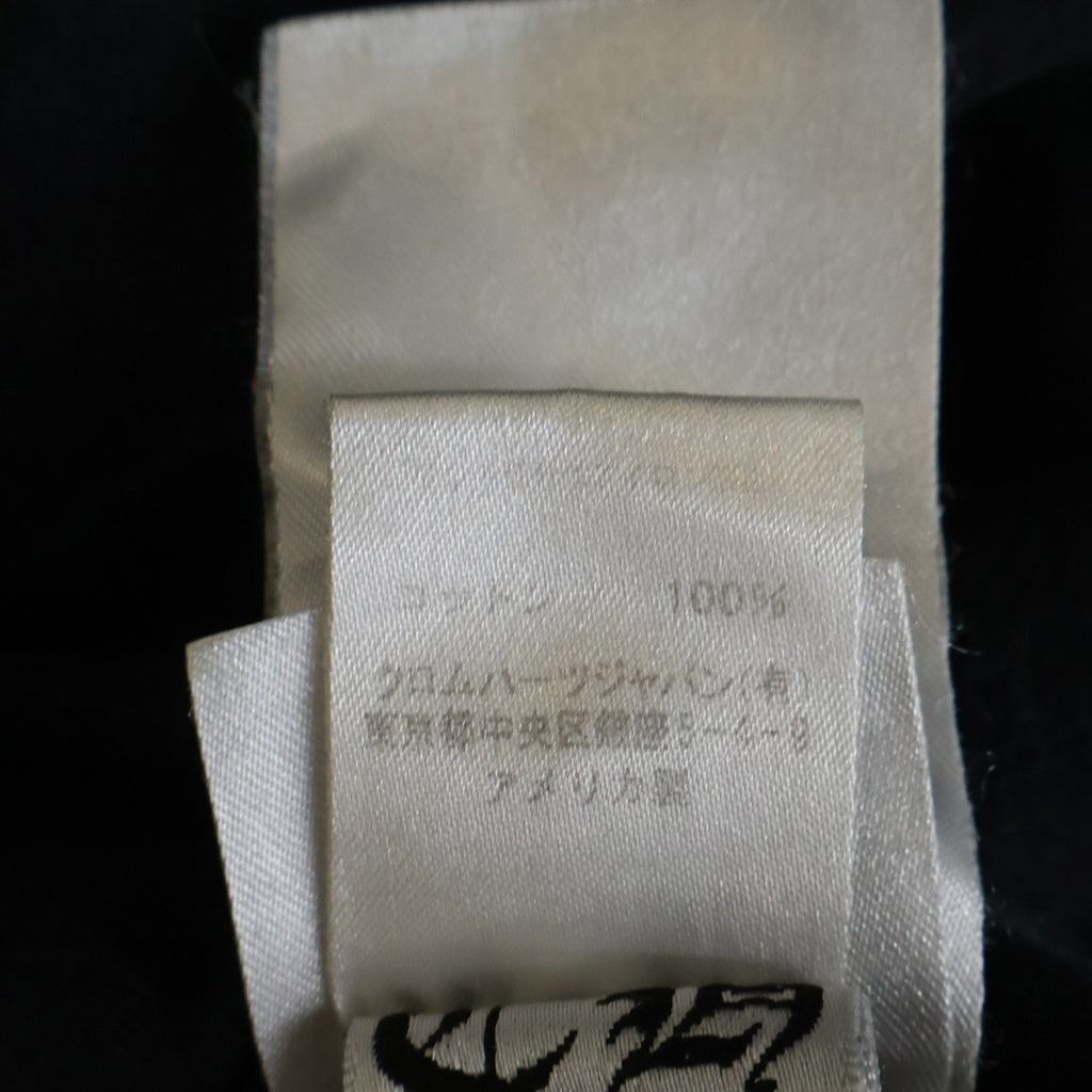 CHROME HEARTS(クロムハーツ) Made in Hollywood ロゴプリント クルーネック半袖Tシャツカットソー ブラック
