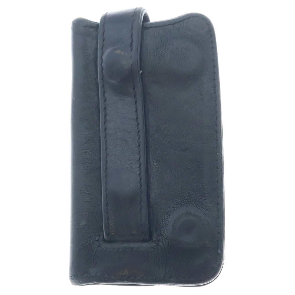 CHROME HEARTS(クロムハーツ) KEY CASE キーケース クロスボールボタン デストロイレザーキーケース ブラック