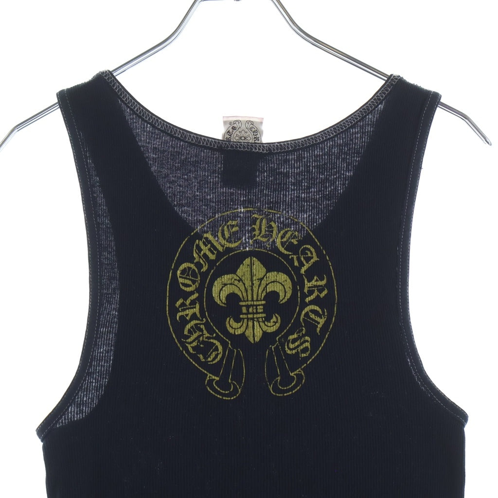 CHROME HEARTS(クロムハーツ) OLD VINE DAGGER オールド ヴァインダガー総柄プリント タンクトップ ノースリーブ ブラック