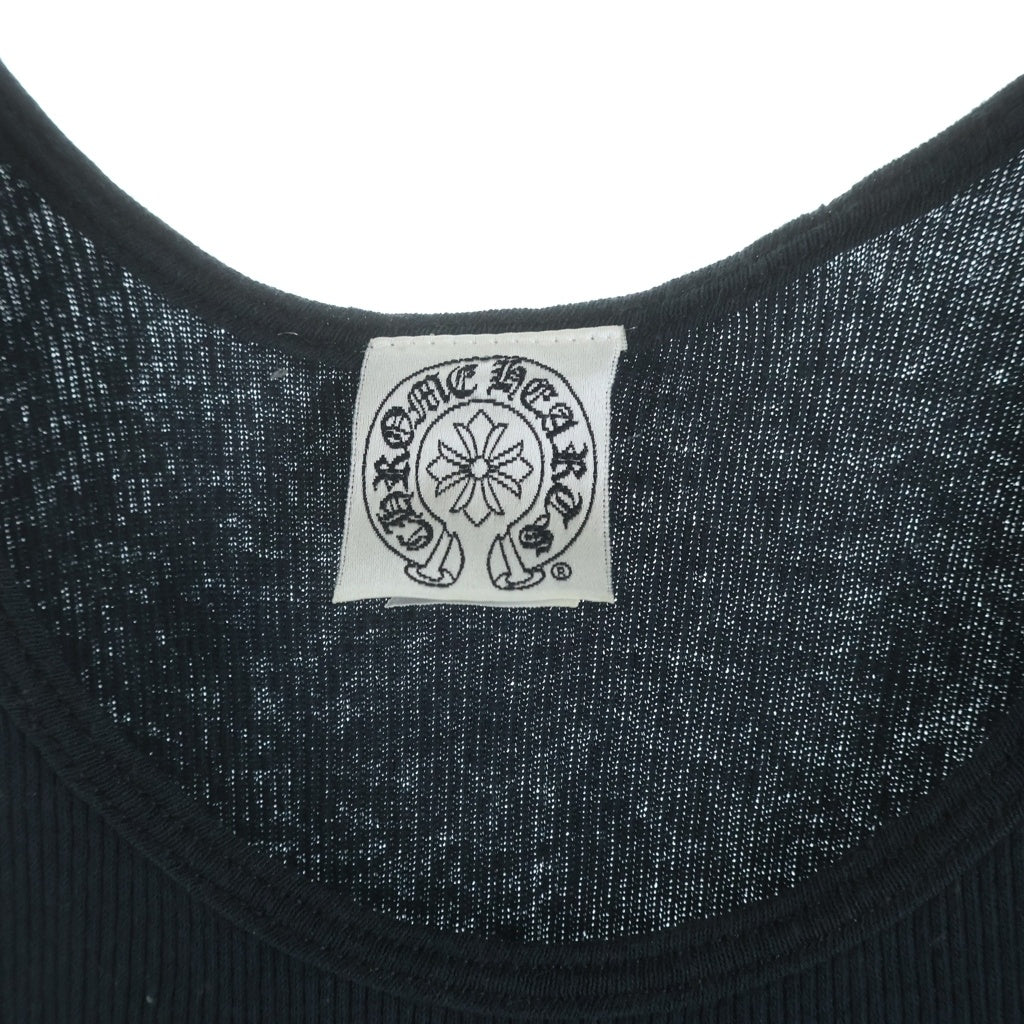 CHROME HEARTS(クロムハーツ) OLD Side Logo Tank Top CHプラス サイドスクロールロゴ タンクトップ ブラック ‐