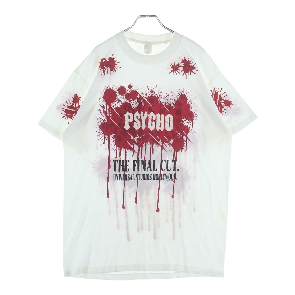 VINTAGE(ヴィンテージ) 90s Psycho The Final Cut 発砲プリント クルーネックTシャツ ホワイト -