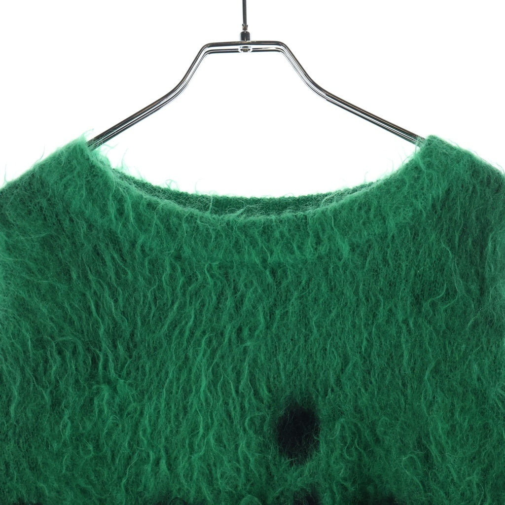 SAINT MICHAEL(セントマイケル) MOHAIR CREW NECK KNIT モヘア クルーネック ニット グリーン SM-A23-0000-043