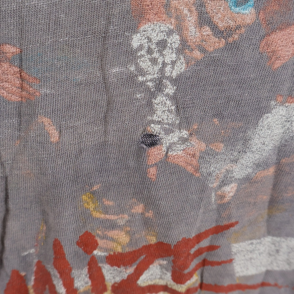 VINTAGE(ヴィンテージ) 80s KISS 1984 Animalize クルーネックTシャツ カットオフ ブラック -