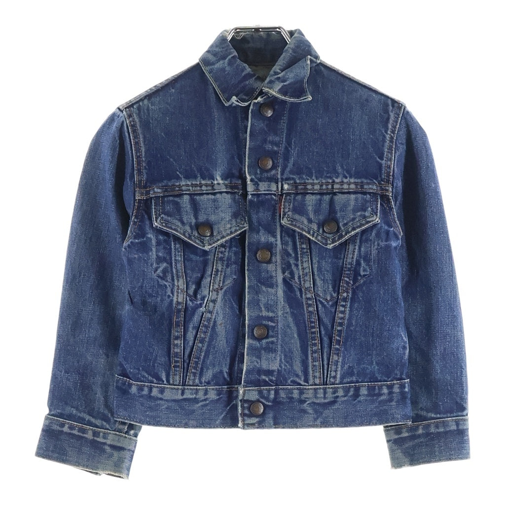 Levi's(リーバイス) VINTAGE KIDS キッズ 60s-70s BIGE 4th 不V スナップ レインボーステッチ Gジャン インディゴ -