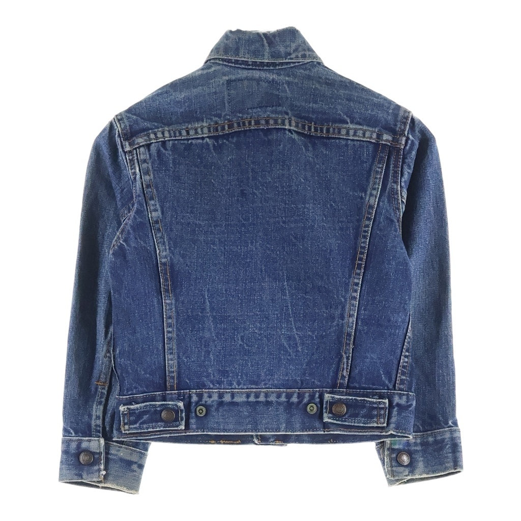 Levi's(リーバイス) VINTAGE KIDS キッズ 60s-70s BIGE 4th 不V スナップ レインボーステッチ Gジャン インディゴ -