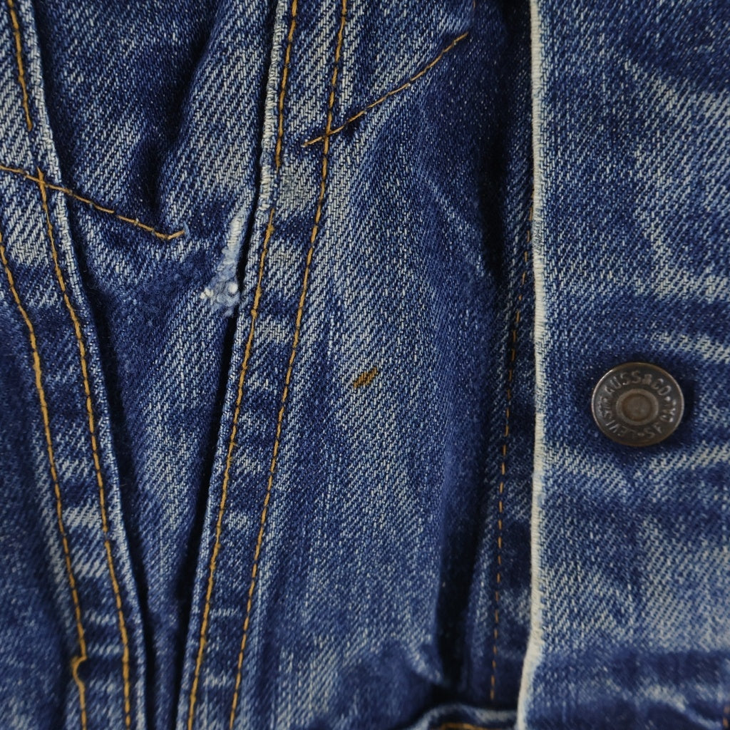 Levi's(リーバイス) VINTAGE KIDS キッズ 60s-70s BIGE 4th 不V スナップ レインボーステッチ Gジャン インディゴ -