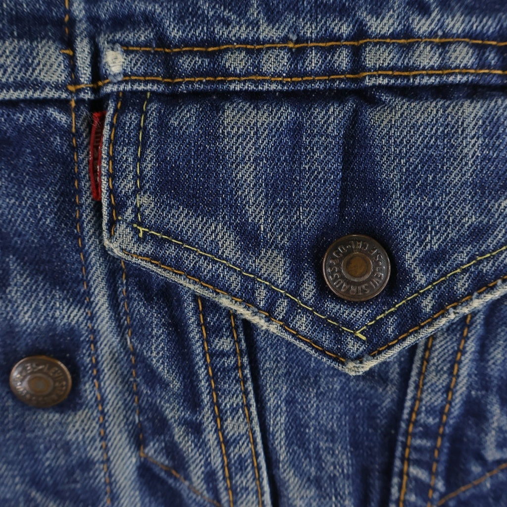 Levi's(リーバイス) VINTAGE KIDS キッズ 60s-70s BIGE 4th 不V スナップ レインボーステッチ Gジャン インディゴ -