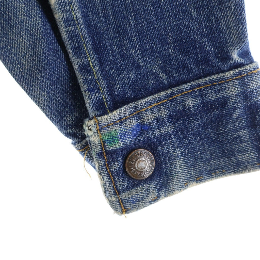 Levi's(リーバイス) VINTAGE KIDS キッズ 60s-70s BIGE 4th 不V スナップ レインボーステッチ Gジャン インディゴ -
