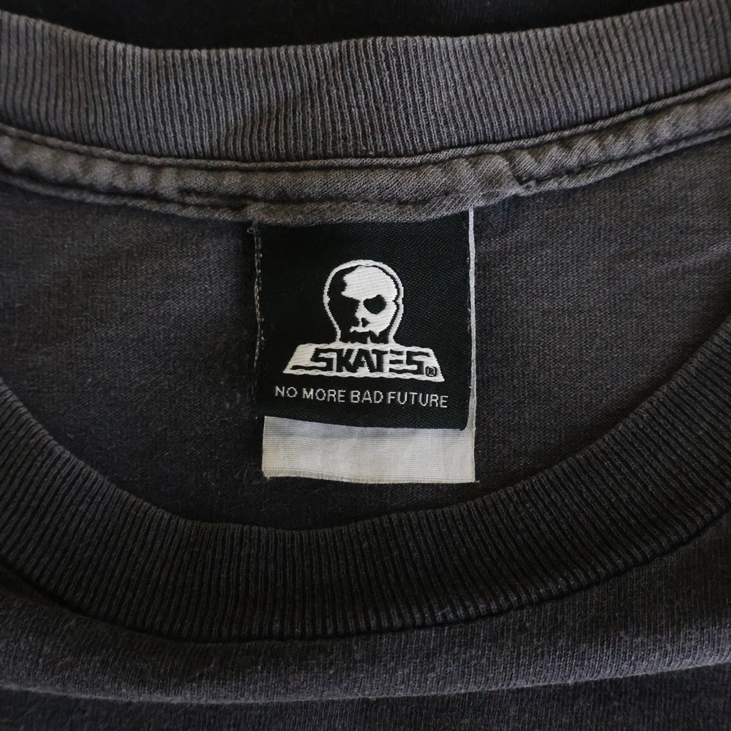 VINTAGE(ヴィンテージ) 90s-00s SKULL SKATE スカルスケーツ クルーネックTシャツ ブラック -