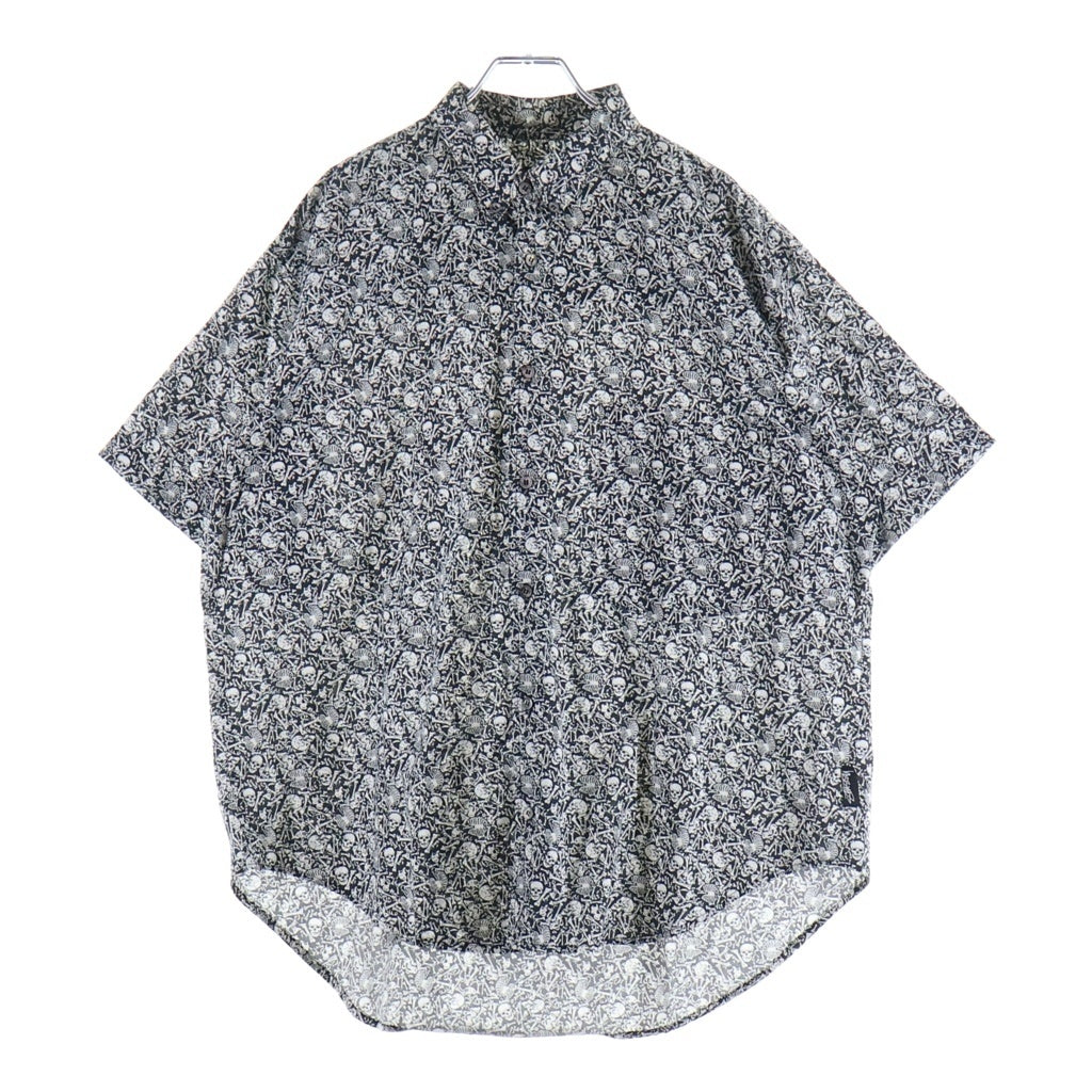 STUSSY(ステューシー) 80s-90s SKULL スカルボーン 半袖シャツ グレー -