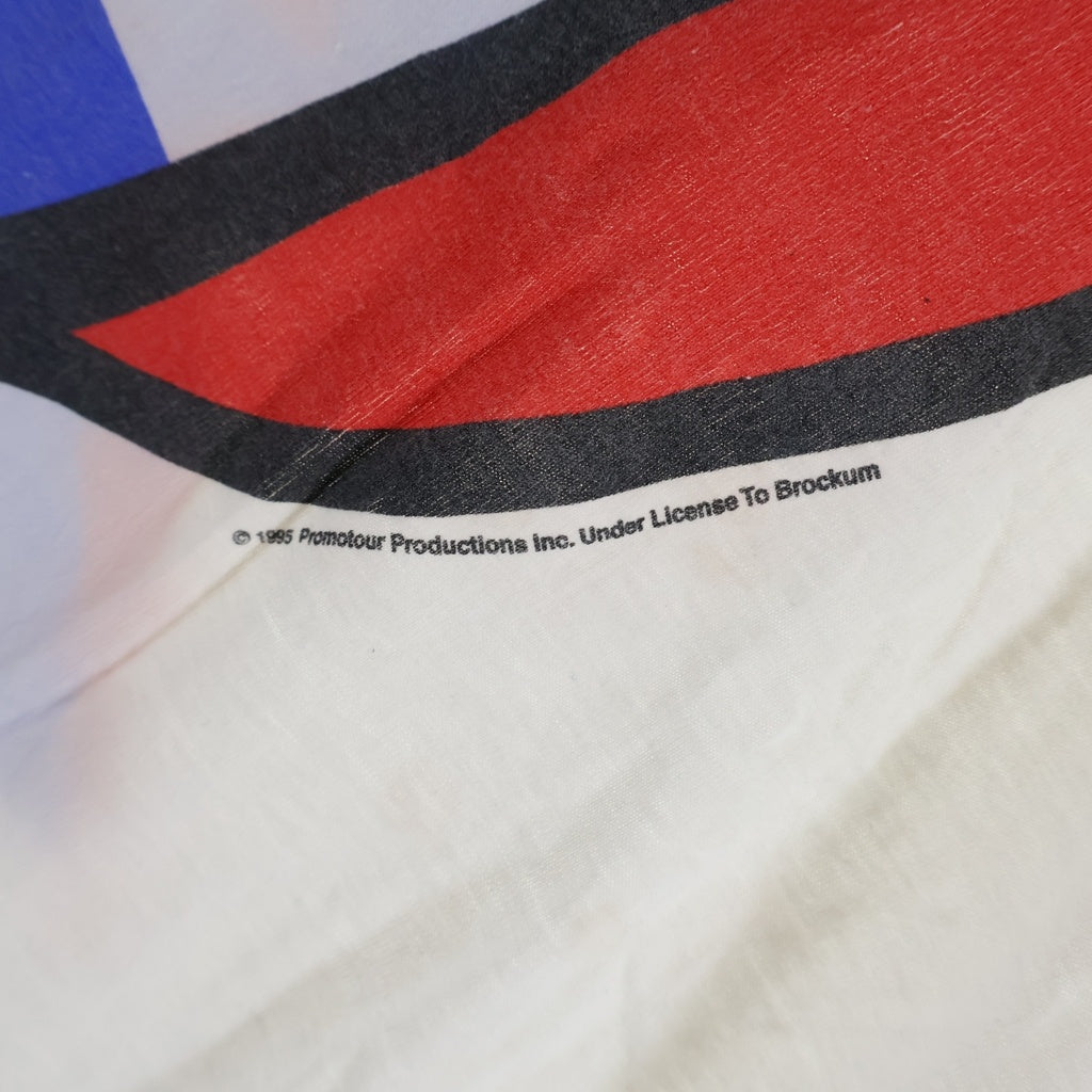 VINTAGE(ヴィンテージ) 90s ROLLING STONES VOODOO LOUNGE 国旗リップ&タン クルーネックTシャツ ホワイト -