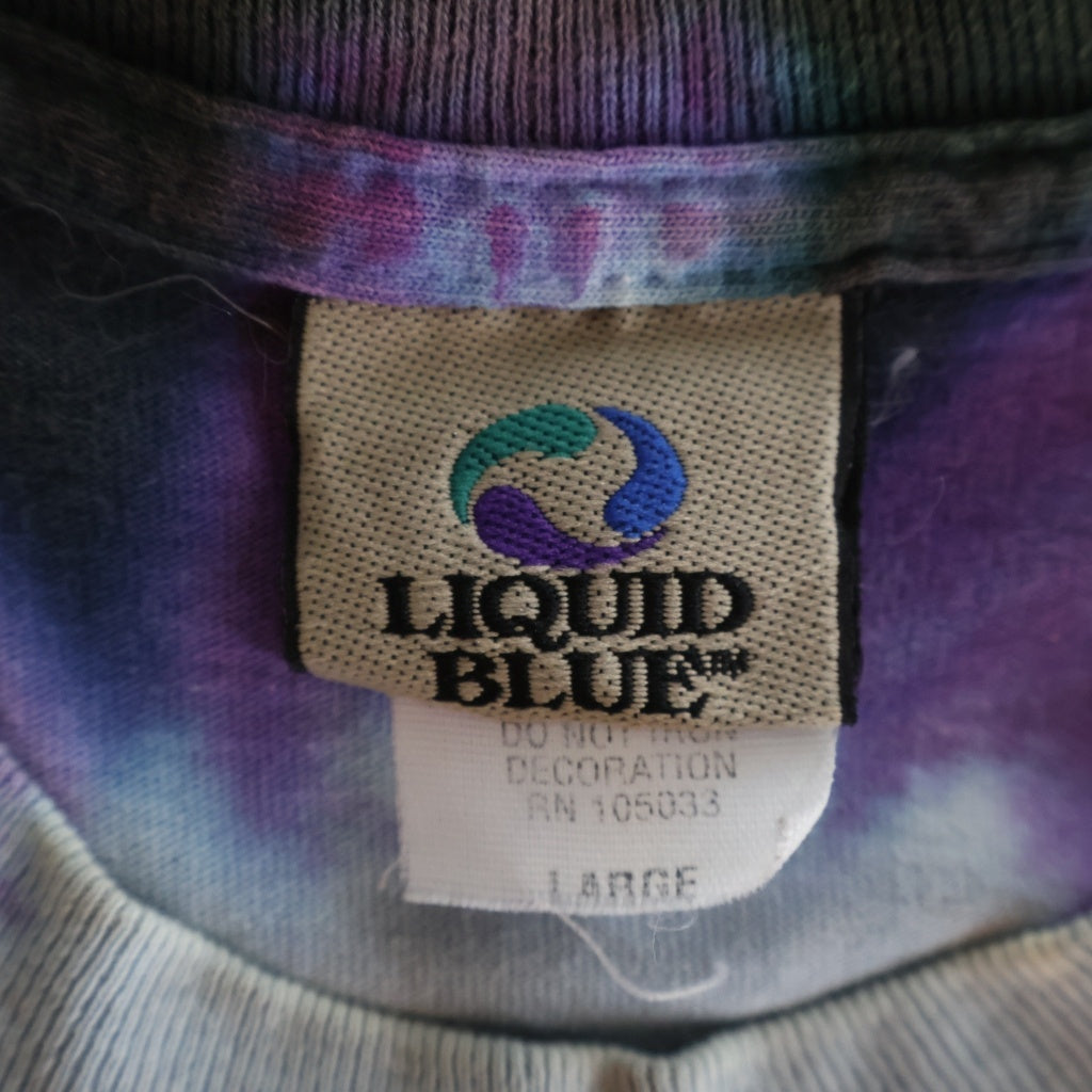 VINTAGE(ヴィンテージ) 90s-00s LIQUID BLUE ROLLING STONES TATTO YOU リップアンドタン ローリングストーンズ フレイム クルーネックTシャツ タイダイ