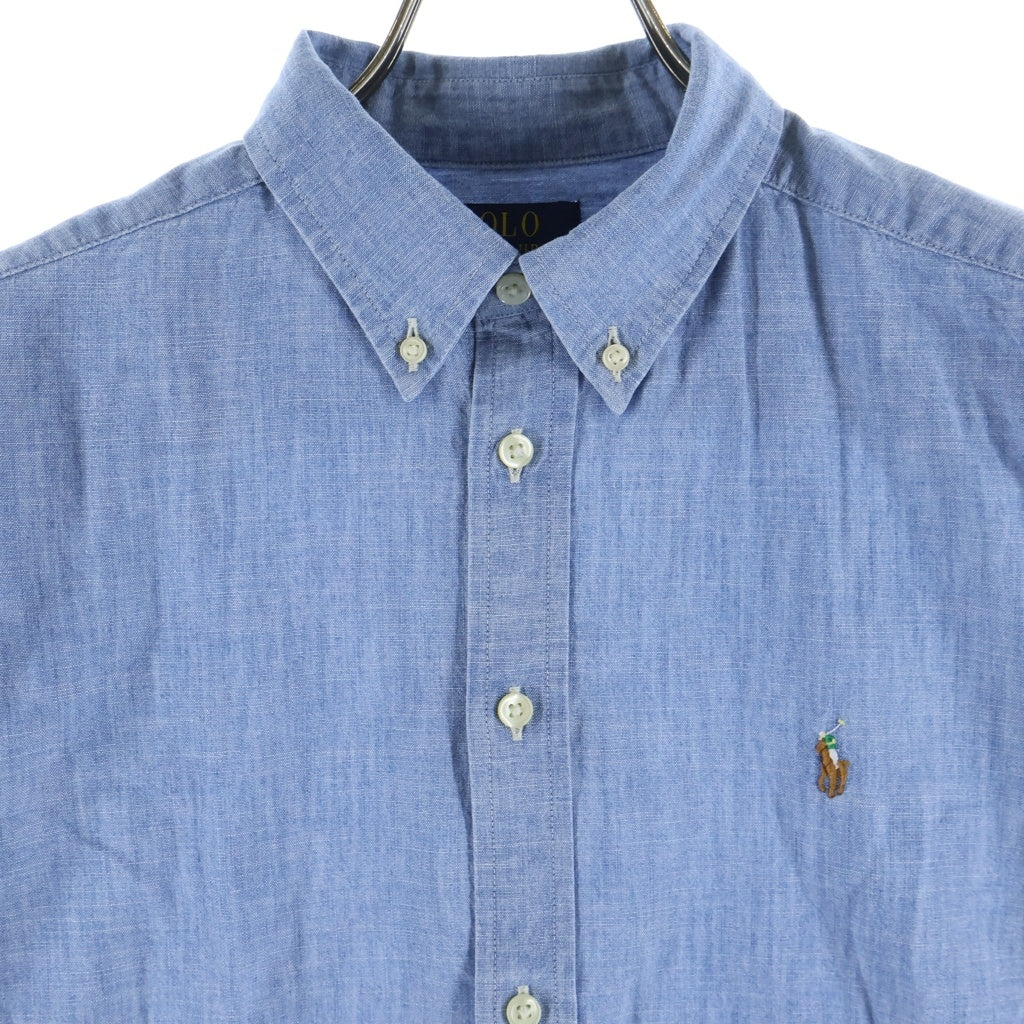POLO RALPH LAUREN(ポロラルフローレン) ボタンダウン シャンブレー 長袖シャツ インディゴ