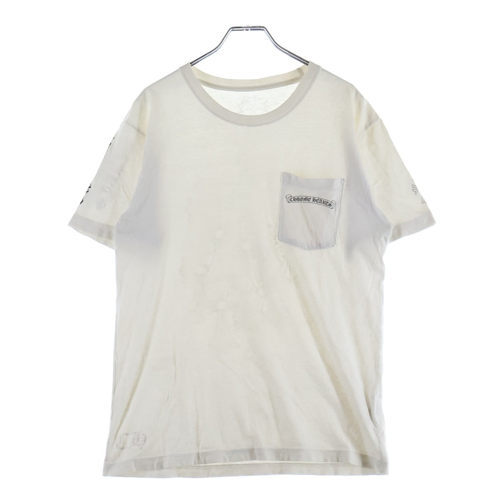 CHROME HEARTS(クロムハーツ) CH S/S バックセメタリークロスプリント 半袖Tシャツカットソー
