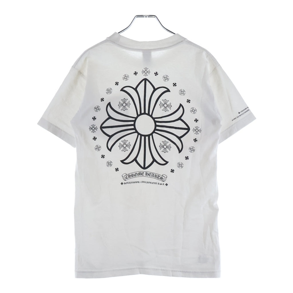 CHROME HEARTS(クロムハーツ) OLD S/S バックCHプラスプリント 半袖Tシャツカットソー ホワイト