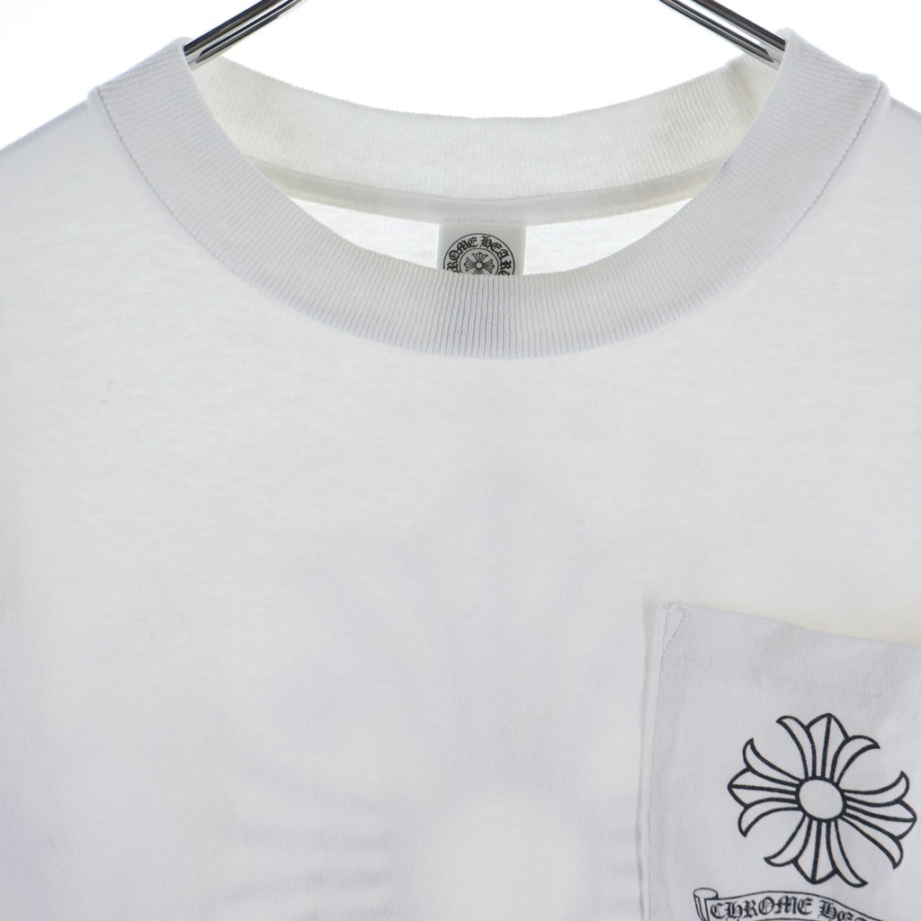 CHROME HEARTS(クロムハーツ) OLD S/S バックCHプラスプリント 半袖Tシャツカットソー ホワイト