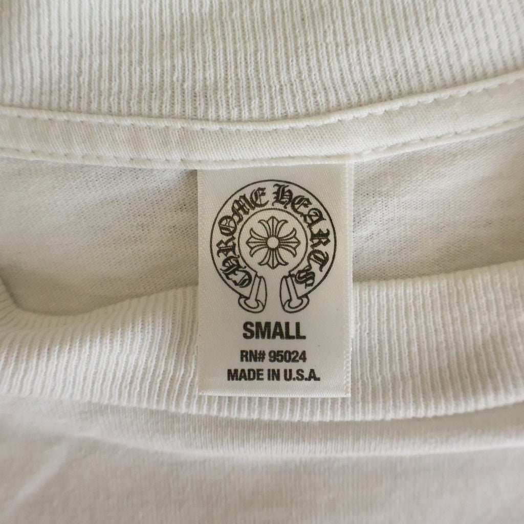 CHROME HEARTS(クロムハーツ) OLD S/S バックCHプラスプリント 半袖Tシャツカットソー ホワイト