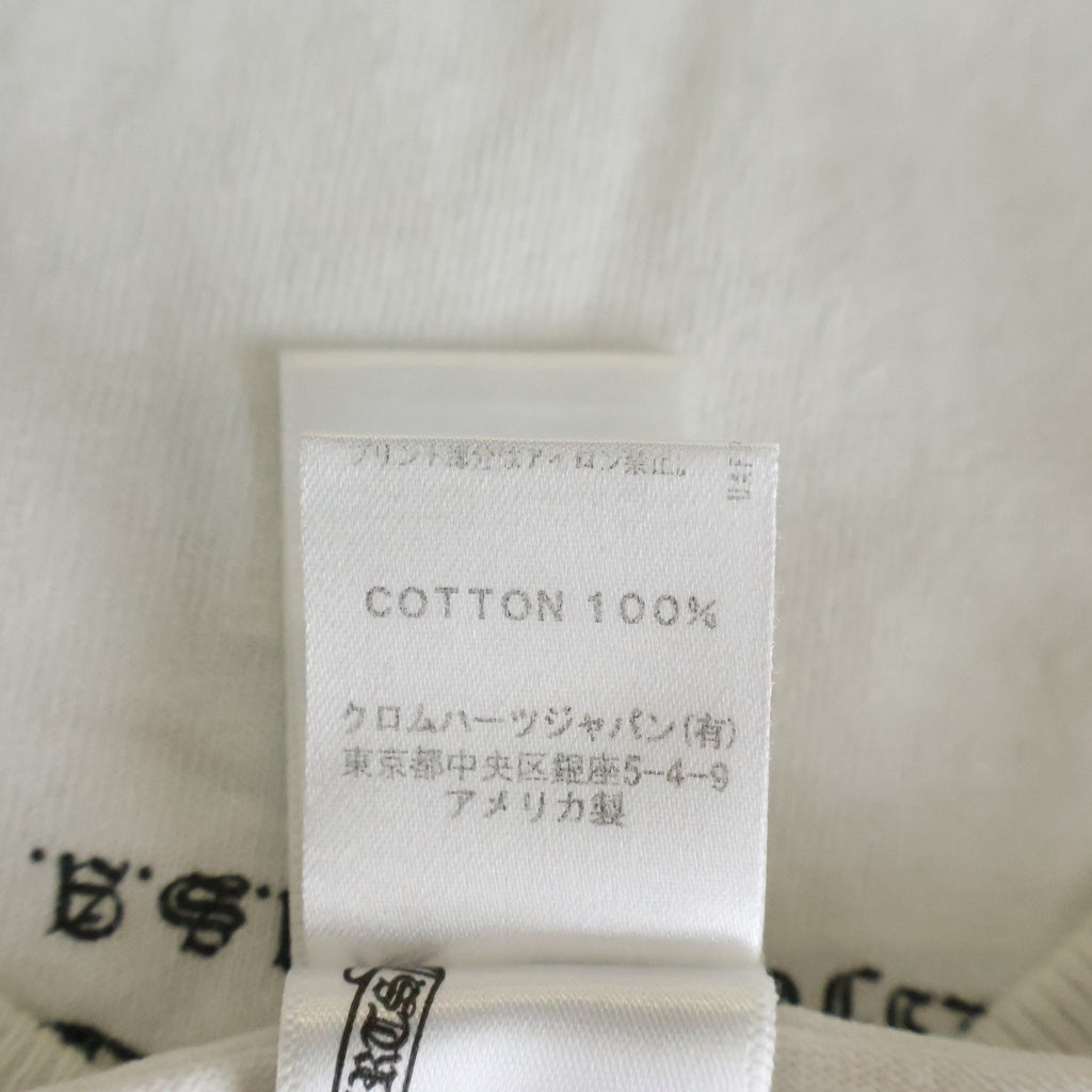CHROME HEARTS(クロムハーツ) OLD S/S バックCHプラスプリント 半袖Tシャツカットソー ホワイト