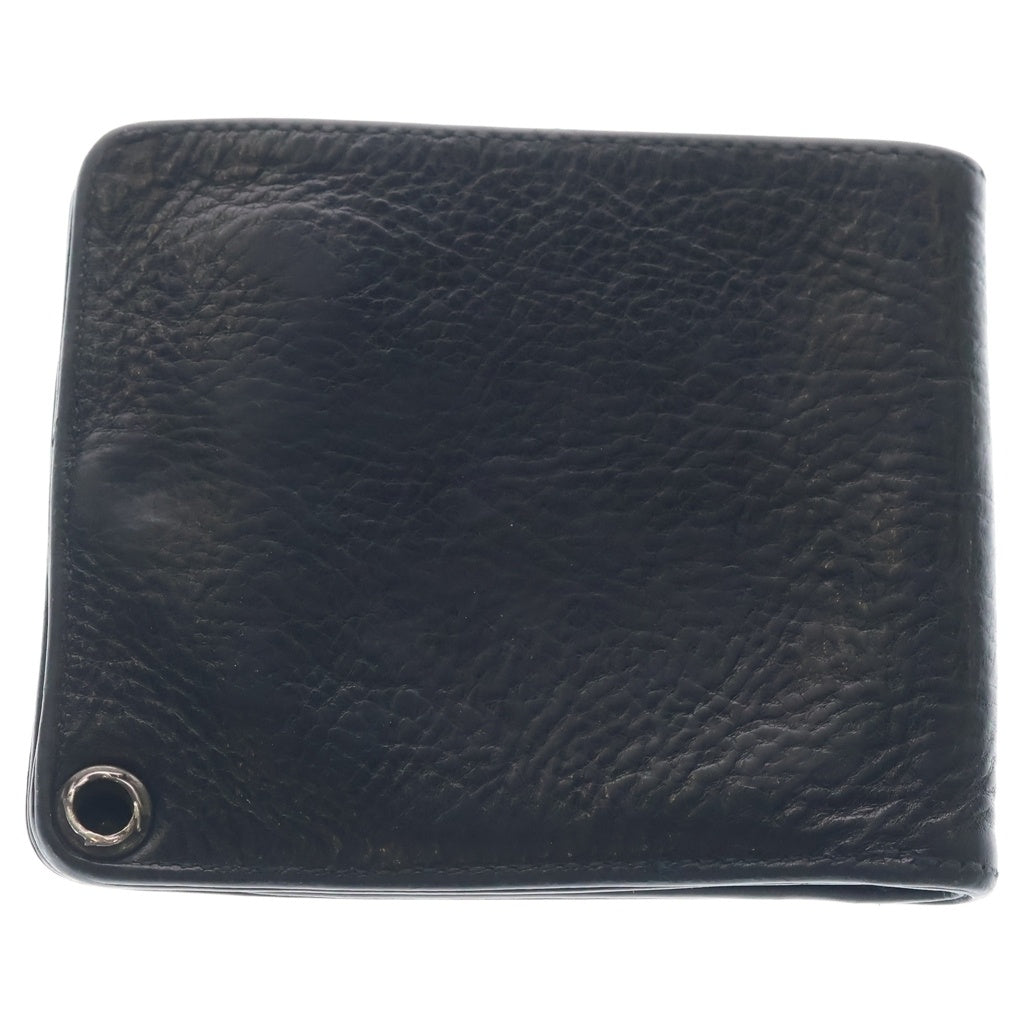 CHROME HEARTS(クロムハーツ) 1SNAP 1スナップ クロスボタンレザーウォレット財布 ブラック