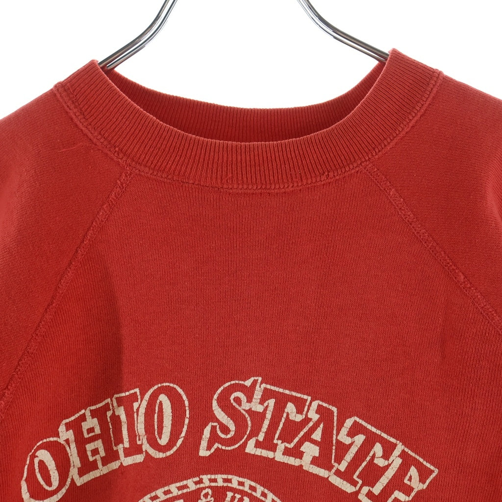 VINTAGE(ヴィンテージ) 60s OHIO STATE 3段 半袖 スウェット レッド -