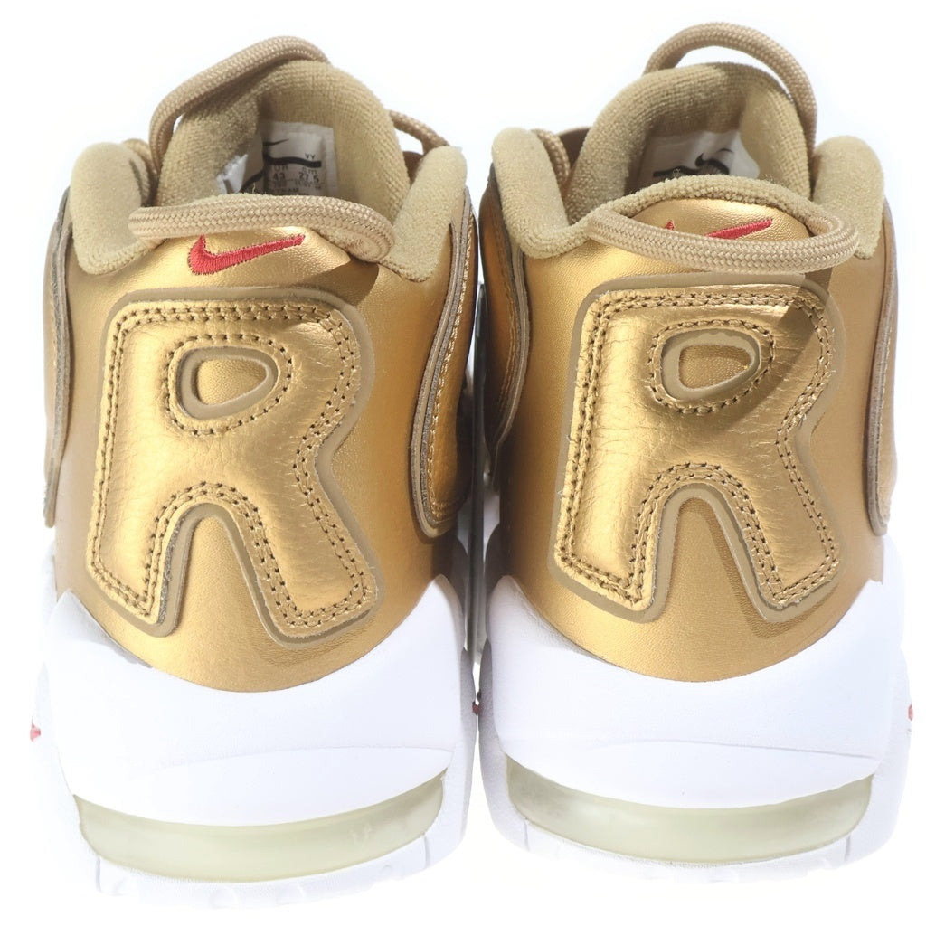 NIKE(ナイキ) 17SS × SUPREME AIR MORE UPTEMPO METALLIC GOLD シュプリーム エアモアアップテンポ ハイカットスニーカー ゴールド US9.5/27.5cm 902290-700