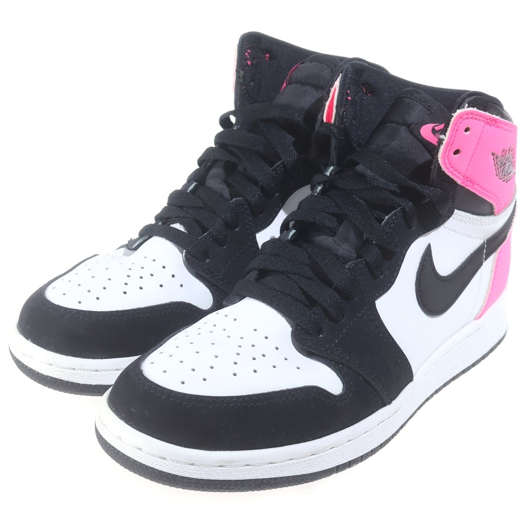 NIKE(ナイキ) Air Jordan 1 Retro High エアジョーダン1 レトロ ハイカットスニーカー 881426-009 ホワイト/ピンク レディース