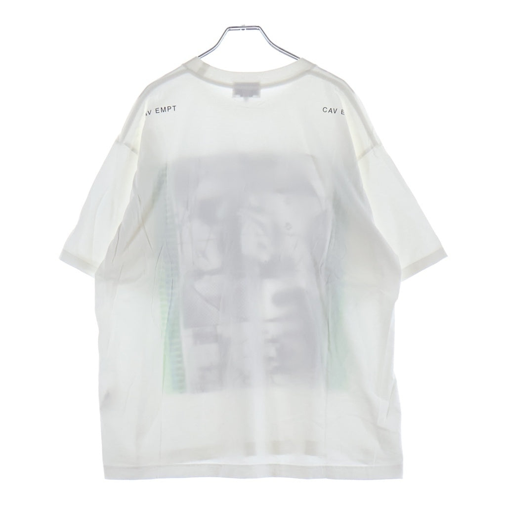C.E(シーイー) FK Hstamimic VRSN BIG Tee グラフィック ビッグ クルーネック半袖Tシャツ CES29T22 ホワイト
