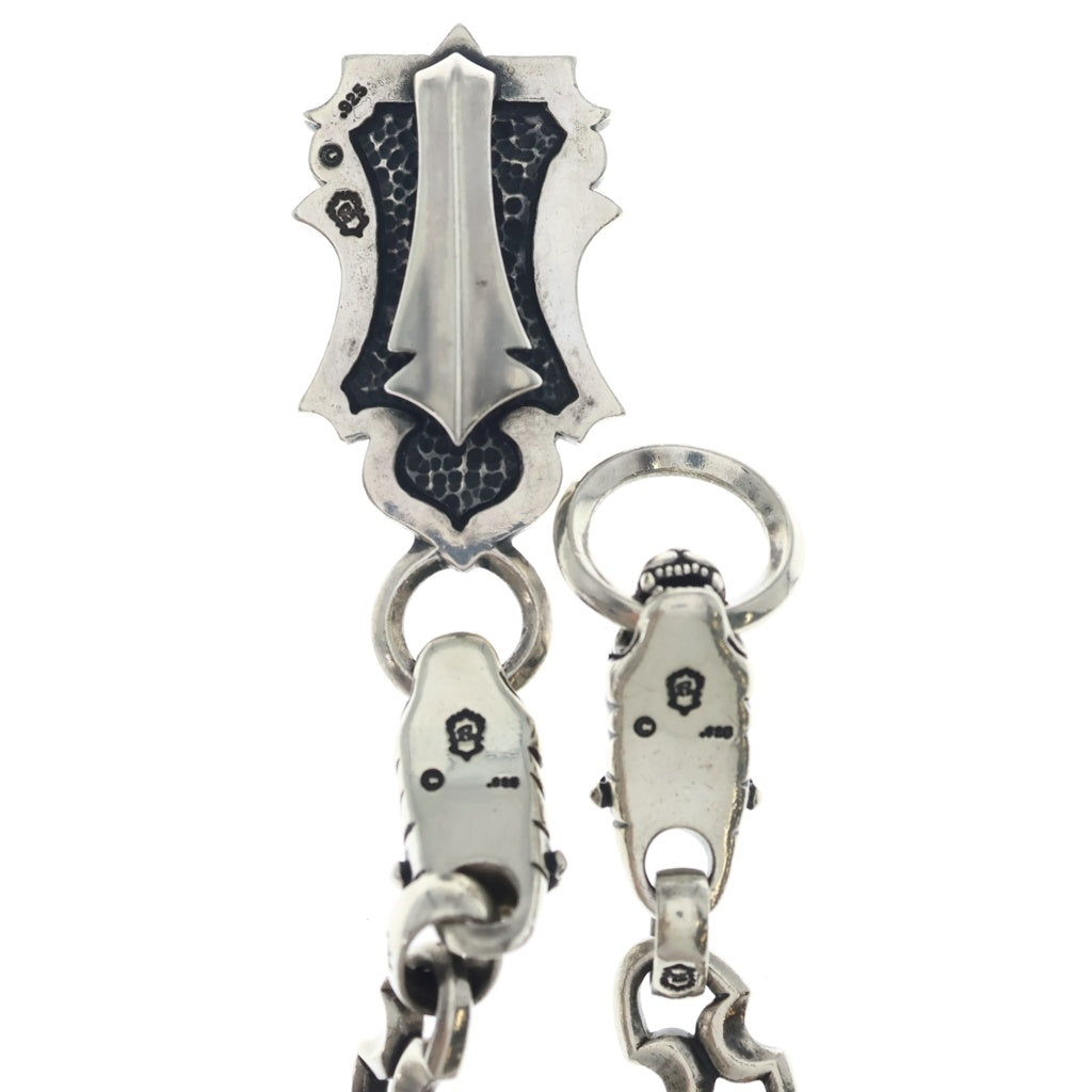 REID MFG(リード エムエフジー) R KEEPER&2 COUGARS+LARGE ANCHOR (18inch length) アール キーパー & 2 クーガー + ラージ アンカー 46cm ウォレットチェーン シルバー