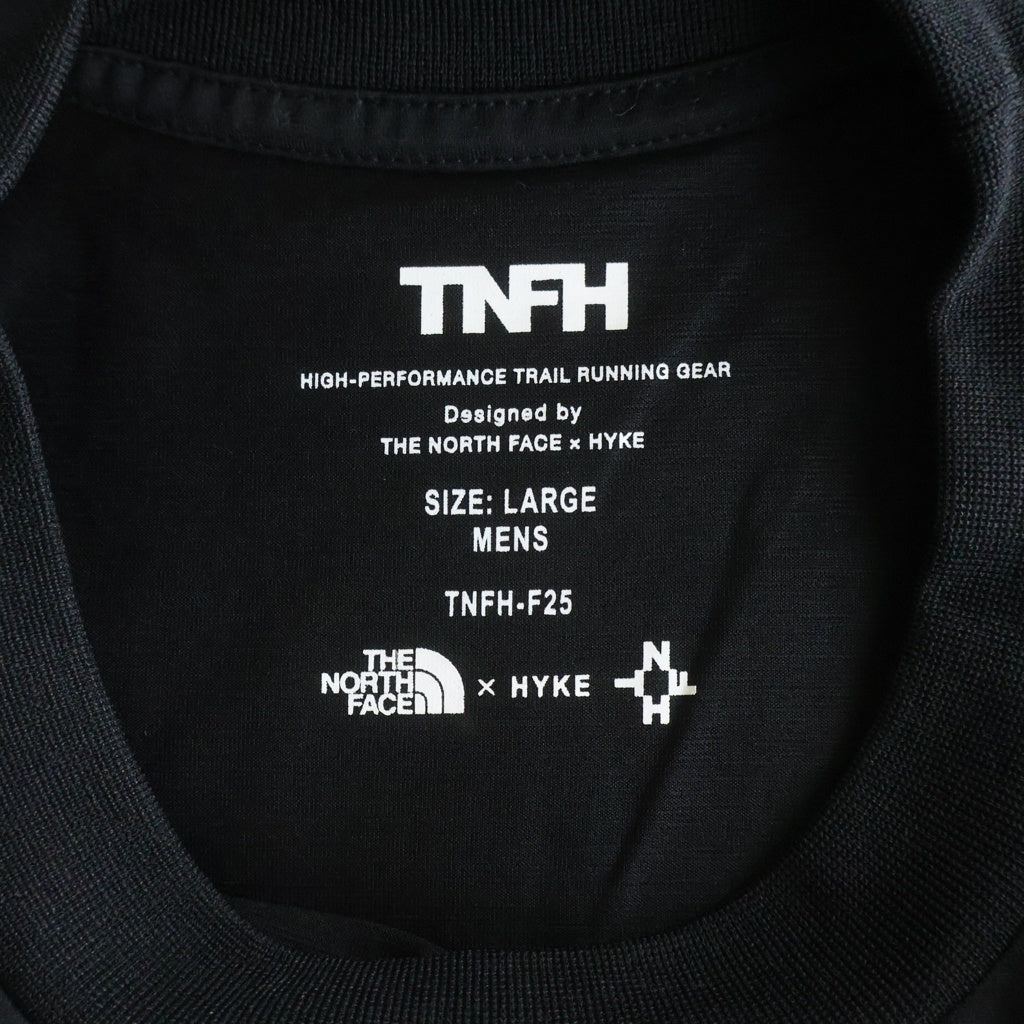 THE NORTH FACE(ザノースフェイス) ×HYKE S/S Trail Crew ショートスリーブトレイルクルー クルーネック半袖Tシャツ NT255HK ブラック